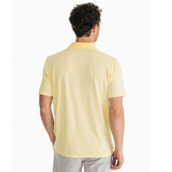 SOUTHERN TIDE Roster Striped Performance Polo Shirt Men's Size Large Moisture Wi - Picture 2 of 7